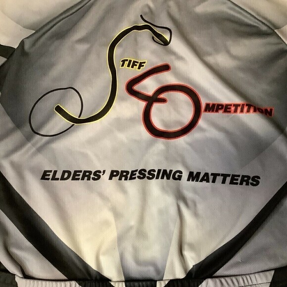 Men's Vomax Cycling Stiff Competition Shirt Jersey Size Medium Grey Black - Picture 4 of 7